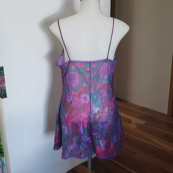 Vintage NWOT Petra Fashions Sheer Romper Nighty - Picture 2 of 4